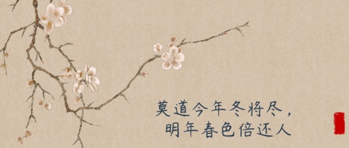 莫道今年冬将尽，明年春色倍还人！